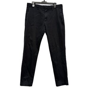 Banana Republic Mens Mason Athletic Tapered Fit Chinos Black Pants 34x32 (34x31)